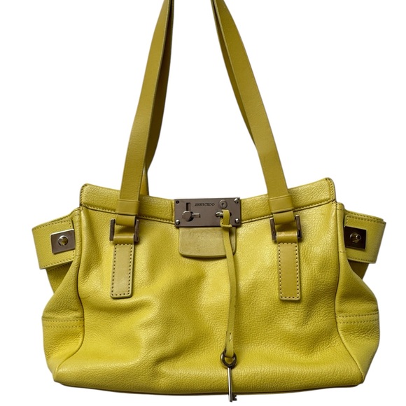 Jimmy Choo Farrah Leather Satchel Shoulder Bag - Picture 12 of 16